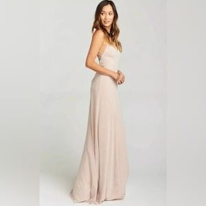 Elegant Mauve/light Purple Maxi Dress
